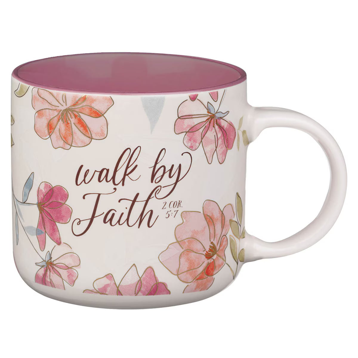 Love Cherry Pink Hummingbird Ceramic Coffee Mug - 1 Corinthians 13:4