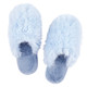 Plush Mohair Slippers - Spa Blue