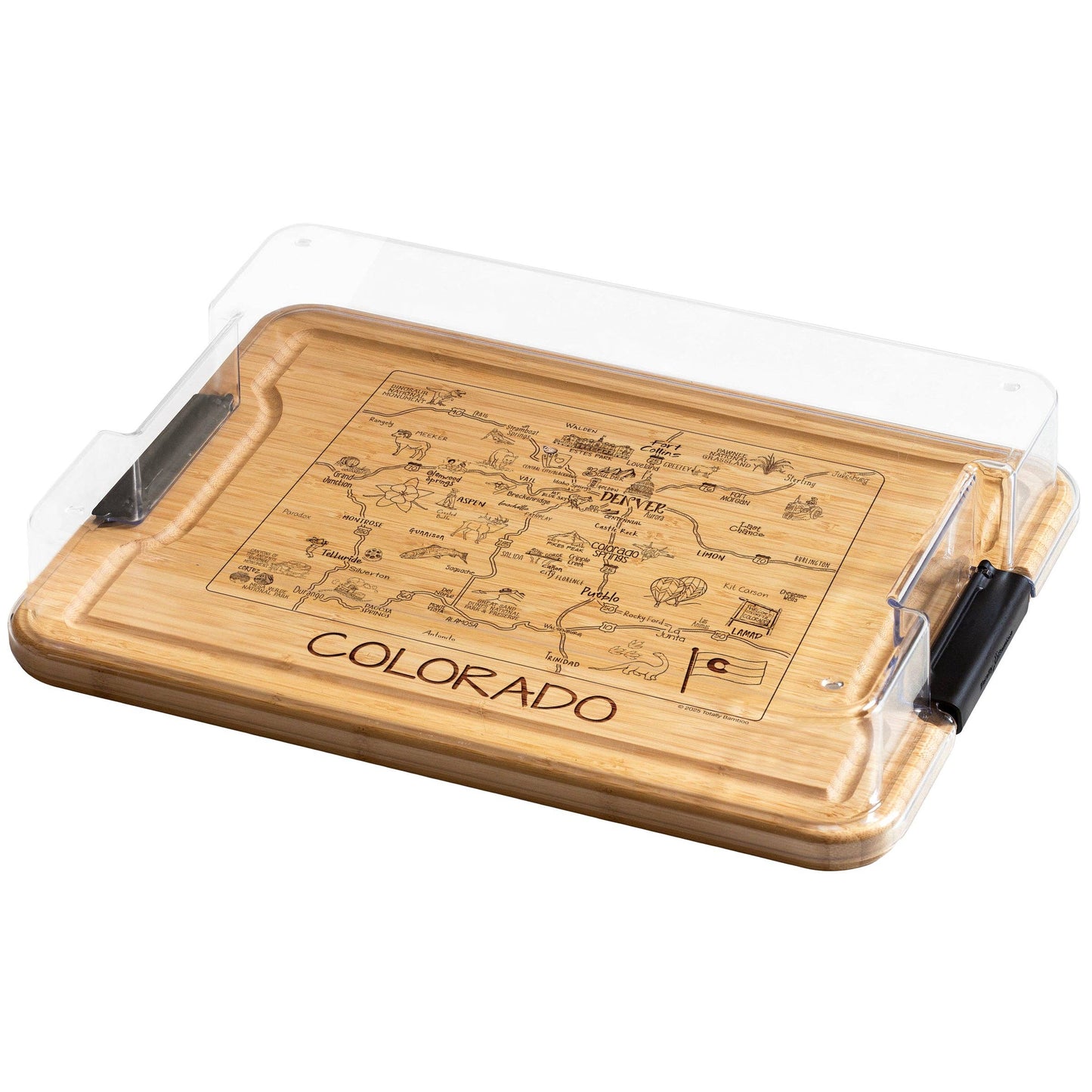 Flip, Serve & Store™ State Charcuterie Board with Lid: Texas