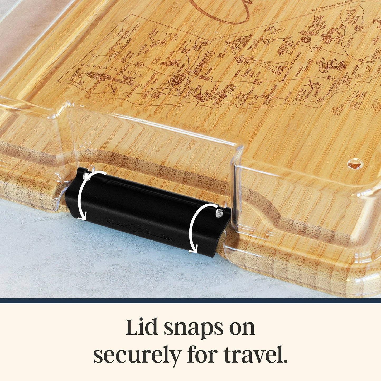 Flip, Serve & Store™ State Charcuterie Board with Lid: Texas