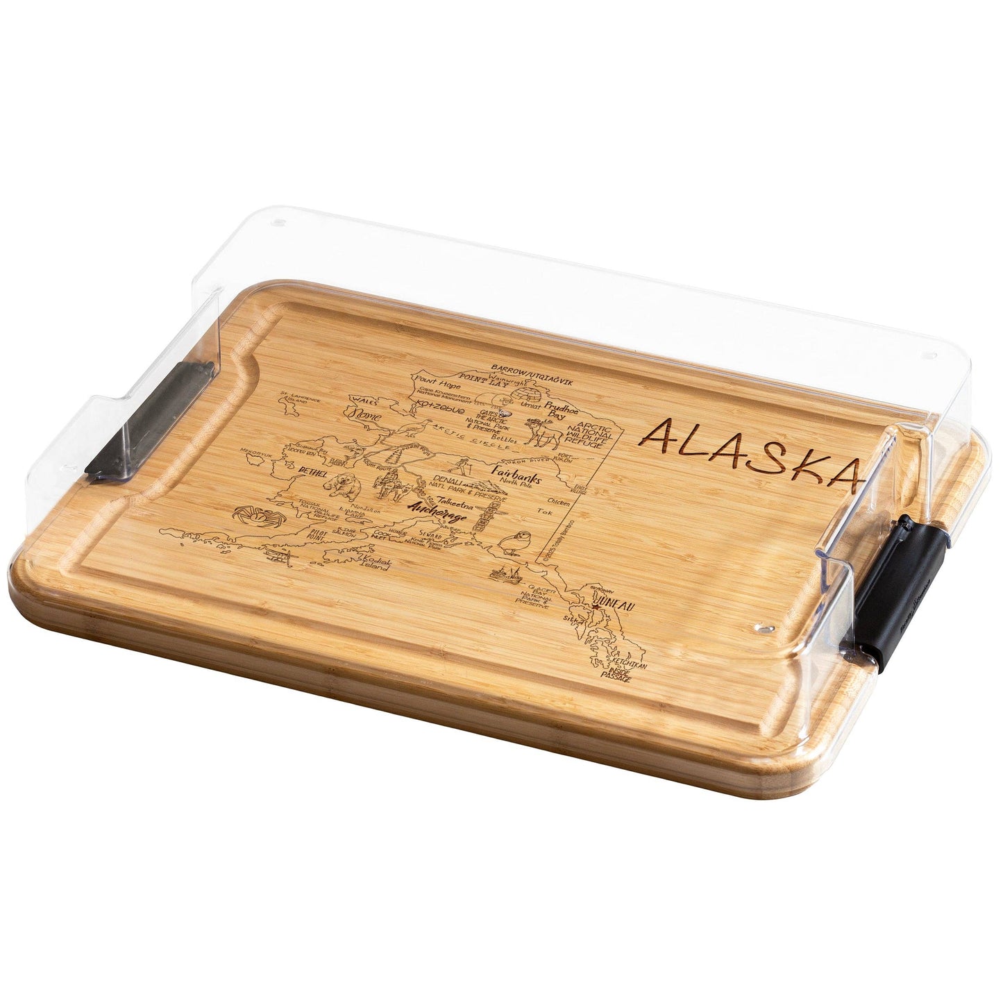 Flip, Serve & Store™ State Charcuterie Board with Lid: Texas