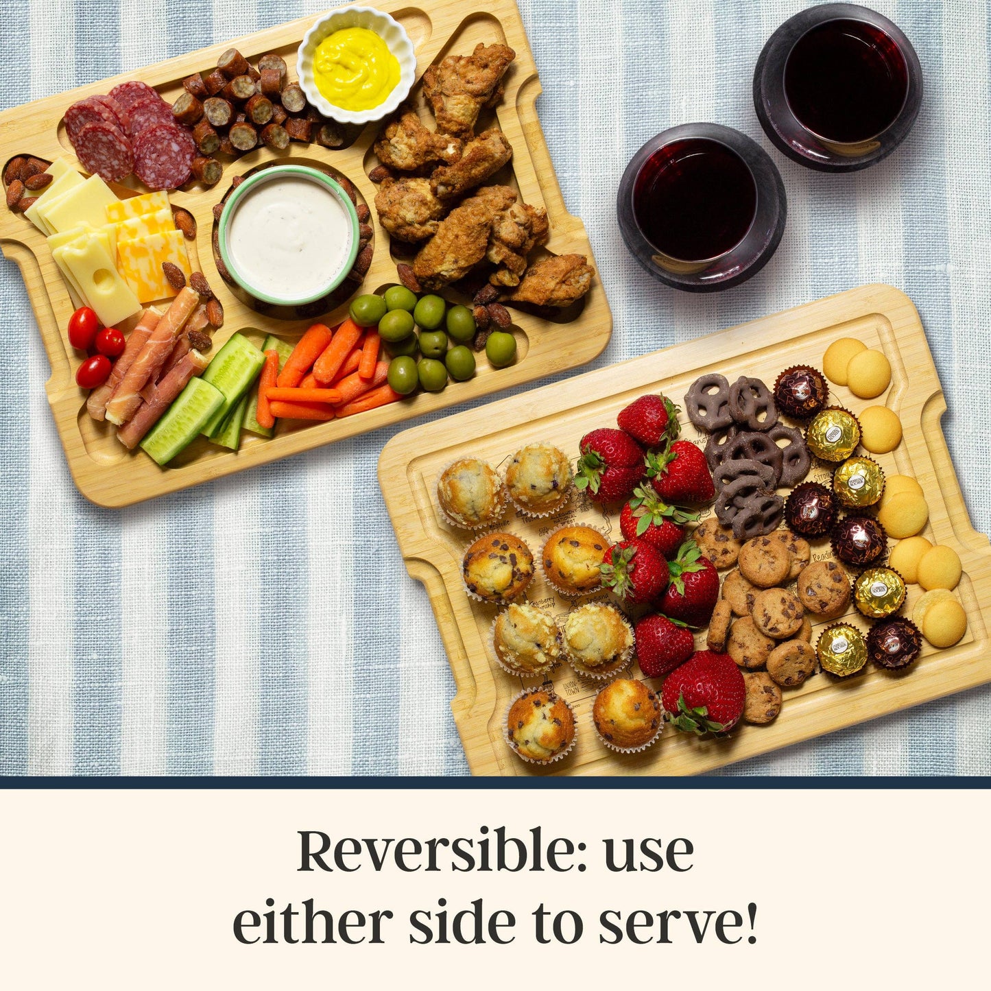 Flip, Serve & Store™ State Charcuterie Board with Lid: Texas