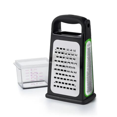 Etched Box Grater With Removable Zester