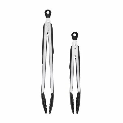 2-Piece Tongs with Nylon Heads Set