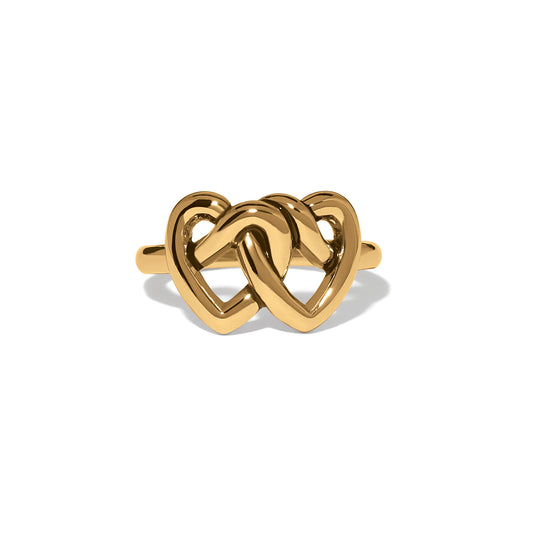Interlok Linked Hearts Ring