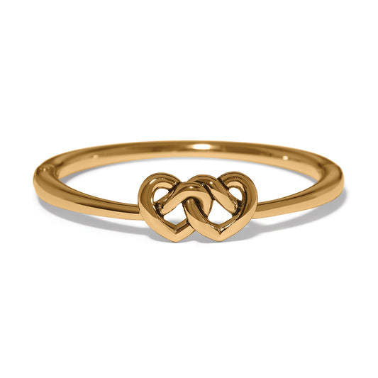 Interlok Linked Hearts Hinged Bangle
