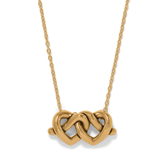 Interlok Linked Hearts Necklace